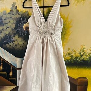 BCBGMaxAzria Cream Textured Dress Sz 4